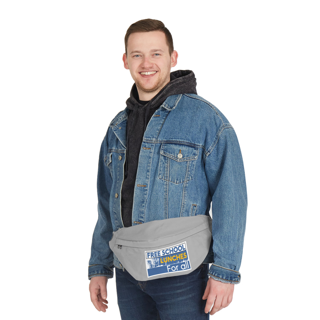 Nurse Fanny Pack – Free School Lunches for All Design - Adjustable Waist Bag for Nurses - NAH-FP-01
