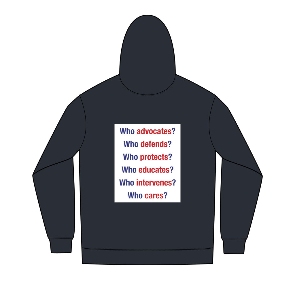 Men's District® Medium-heavy fabric Full-Zip Hoodie - Save Lives Be A Nurse (front) - Not Your Mom (back) - 60% recycled cotton, 40% recycled polyester - SLA-Z-DT8102