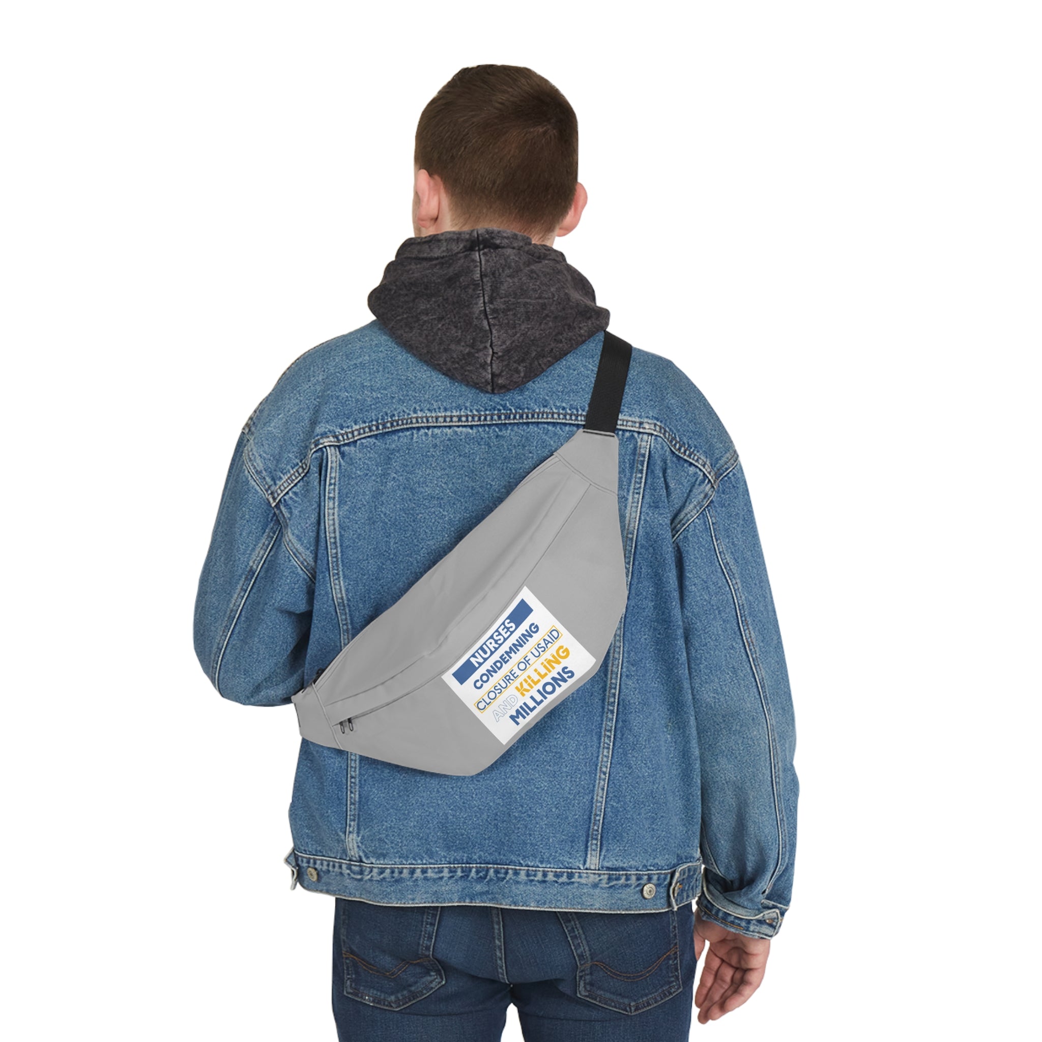 Nurse Fanny Pack – Nurses Condemning Closure of USAID Design - Adjustable Waist Bag for Nurses - NFG-FP-01