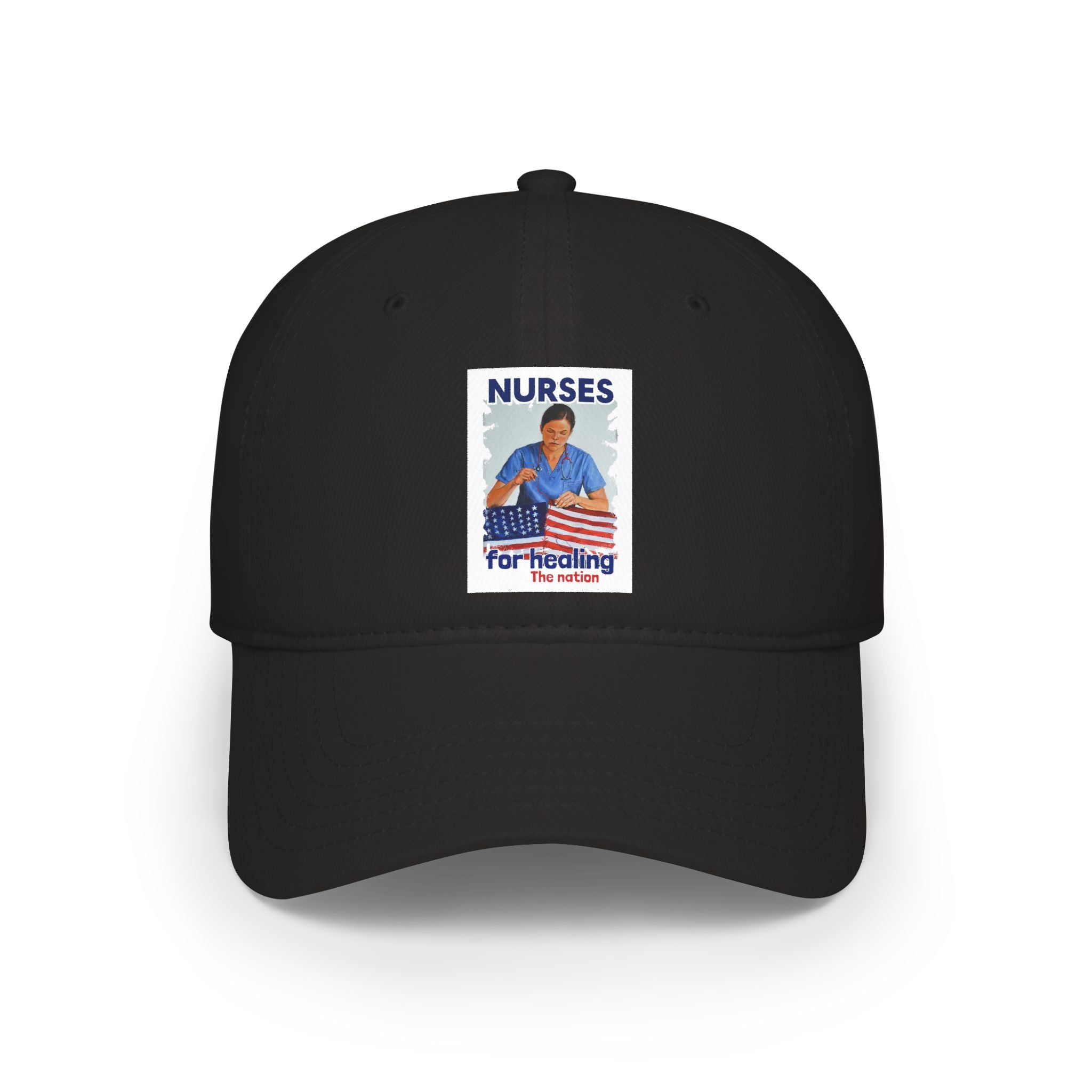 Unisex Baseball Cap - Nurses For Healing The Nation (front) - 100% Cotton Twill - NFH-B-18-253