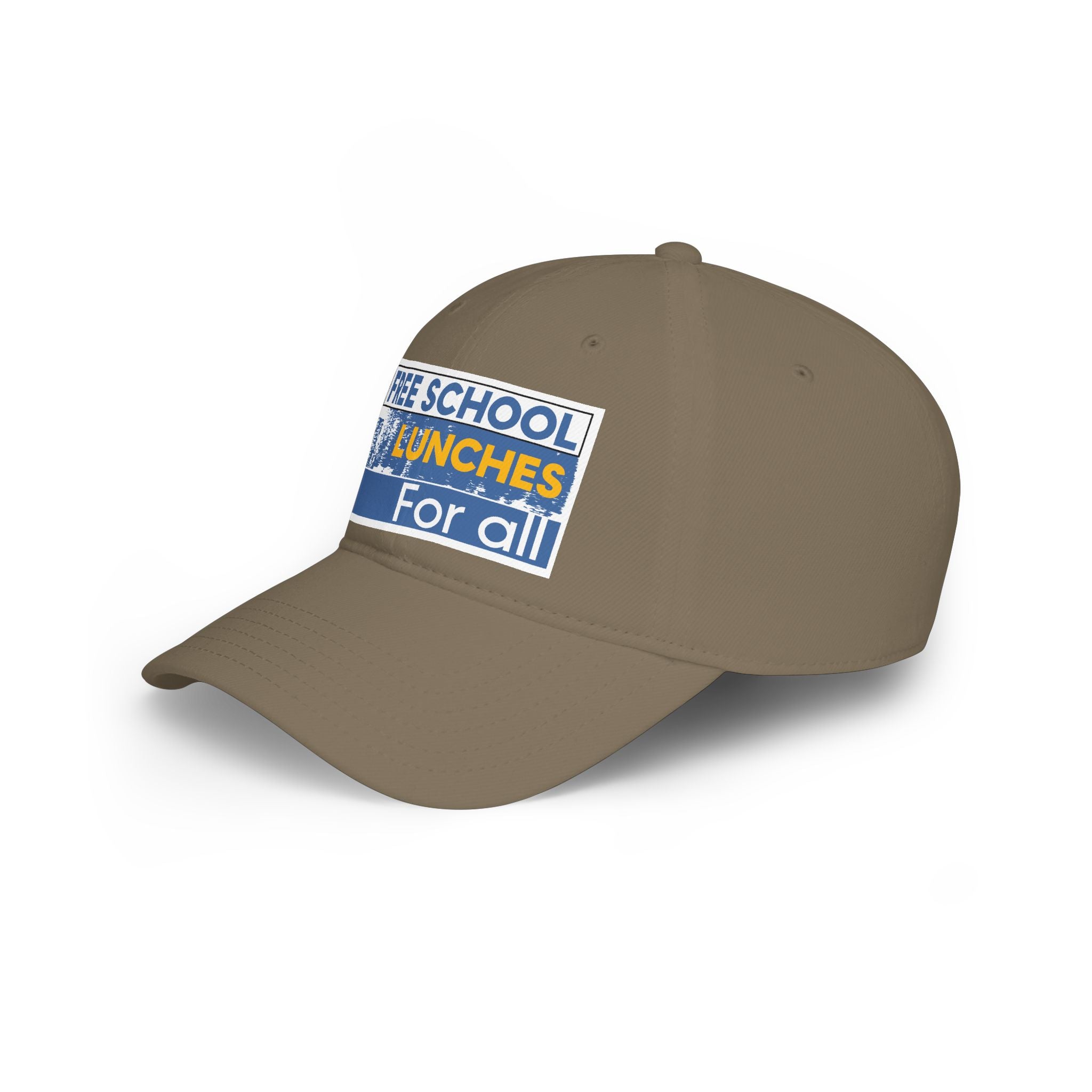 Unisex Baseball Cap - Free School Lunches For All (front) - 100% Cotton Twill - NAH-B-18-253
