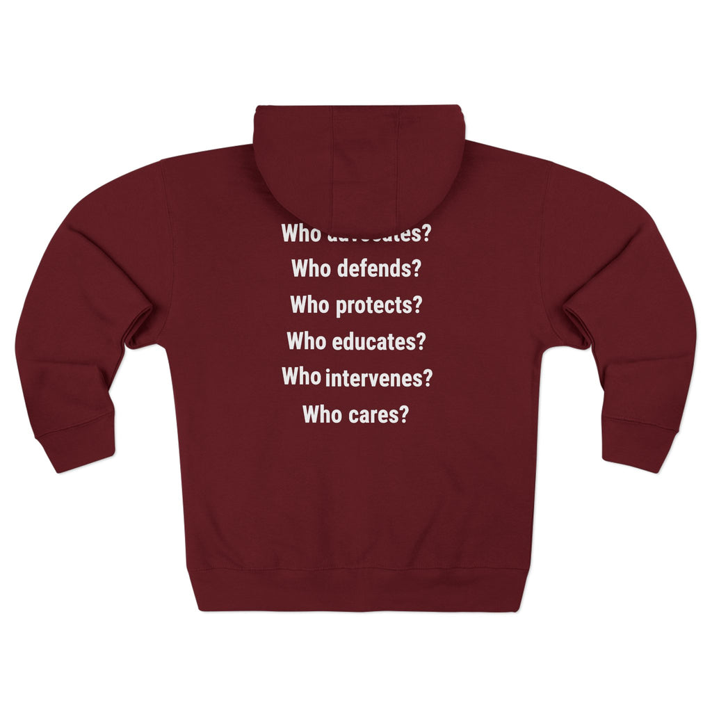 Men's District® Medium-heavy fabric Full-Zip Hoodie - Save Lives Be A Nurse (front) - Not Your Mom (back) - 60% recycled cotton, 40% recycled polyester -Lane Seven LS14003