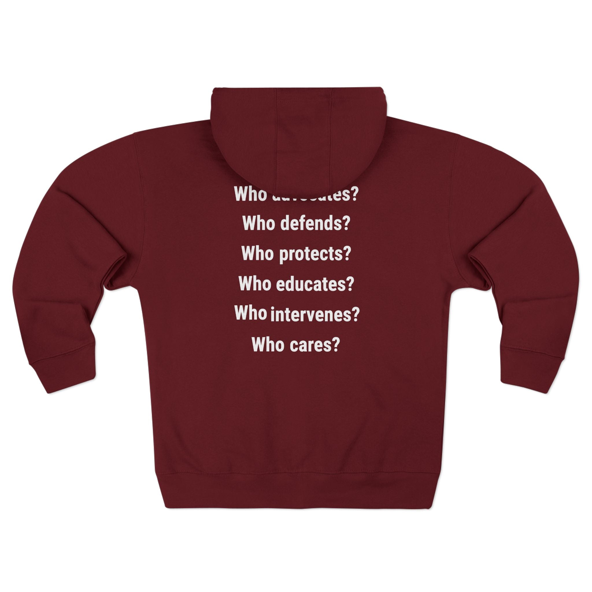 Men's District® Medium-heavy fabric Full-Zip Hoodie - Save Lives Be A Nurse (front) - Not Your Mom (back) - 60% recycled cotton, 40% recycled polyester -Lane Seven LS14003