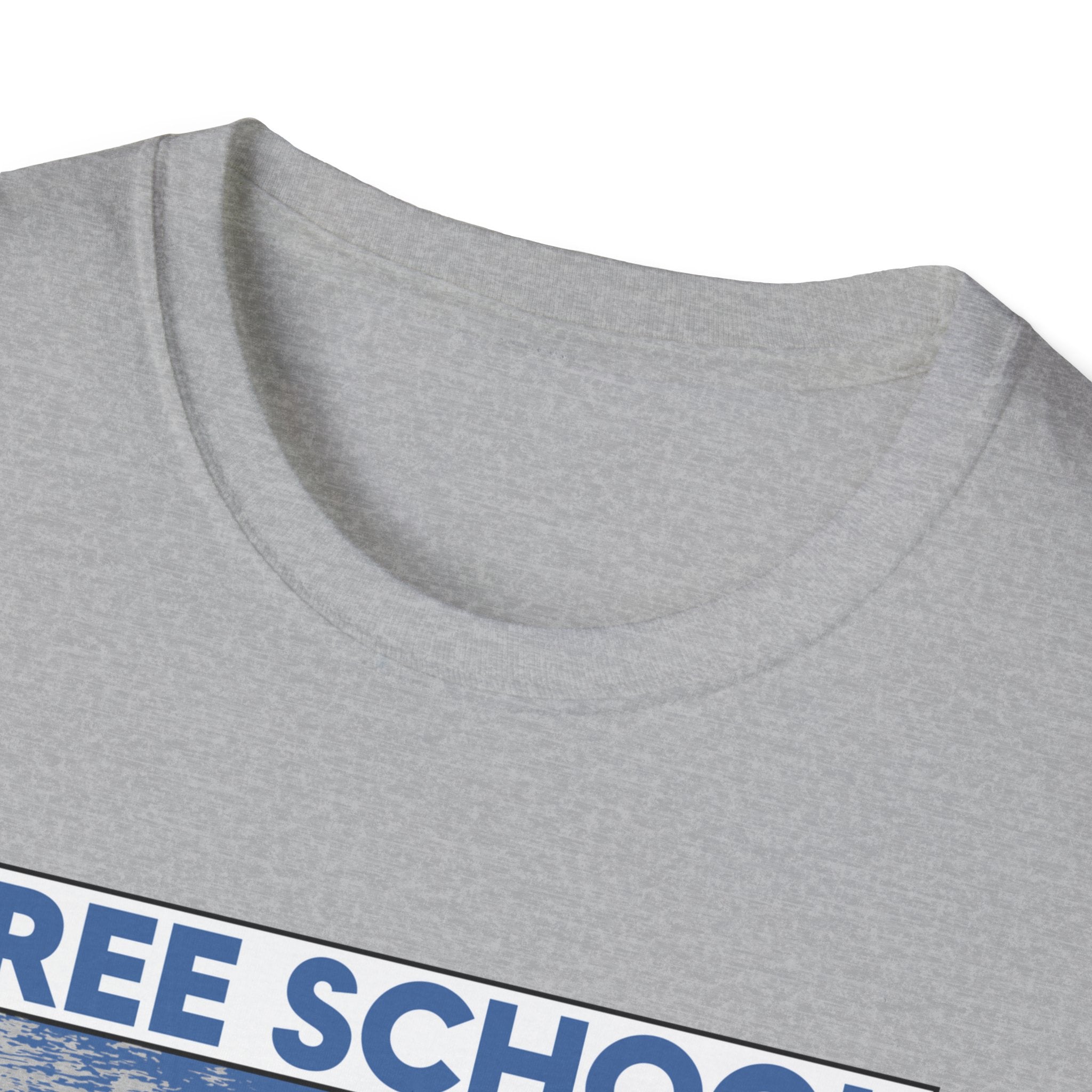 Unisex Lightweight fabric T-Shirt - Free School Lunches For All (front) - Nurses Against The Rich Starving The Poor (back) - 100% ring-spun cotton - NAH-T-G64000