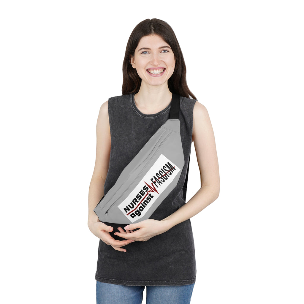 Nurse Fanny Pack – Nurses Against Fascism & Nurses Against Cruelty Design - Adjustable Waist Bag for Nurses - NAF-FP-01