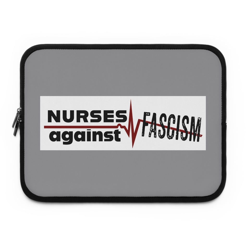 Laptop Sleeve - Nurses Against Fascism (front) - Smooth neoprene - NAF-LS-01