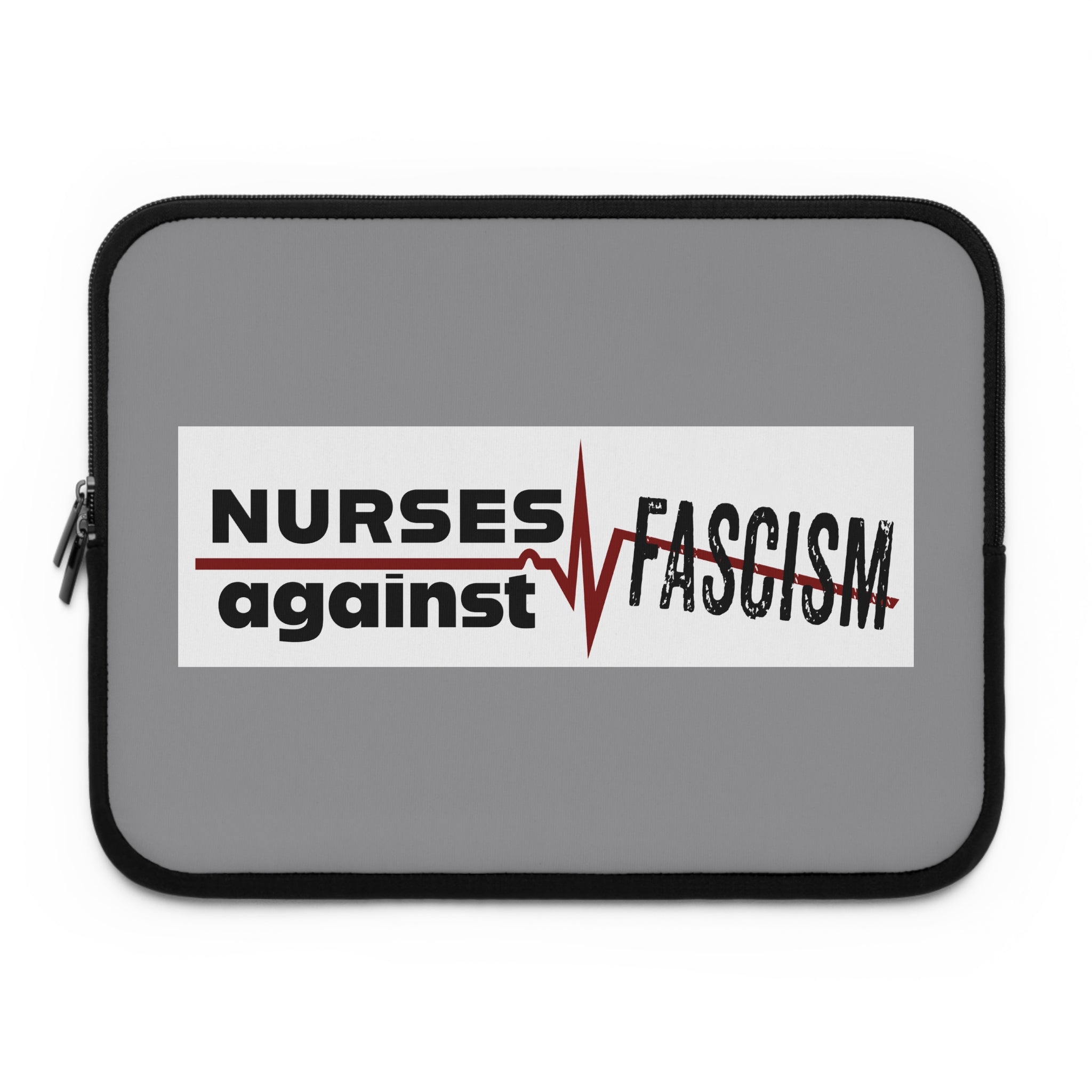 Laptop Sleeve - Nurses Against Fascism (front) - Smooth neoprene - NAF-LS-01