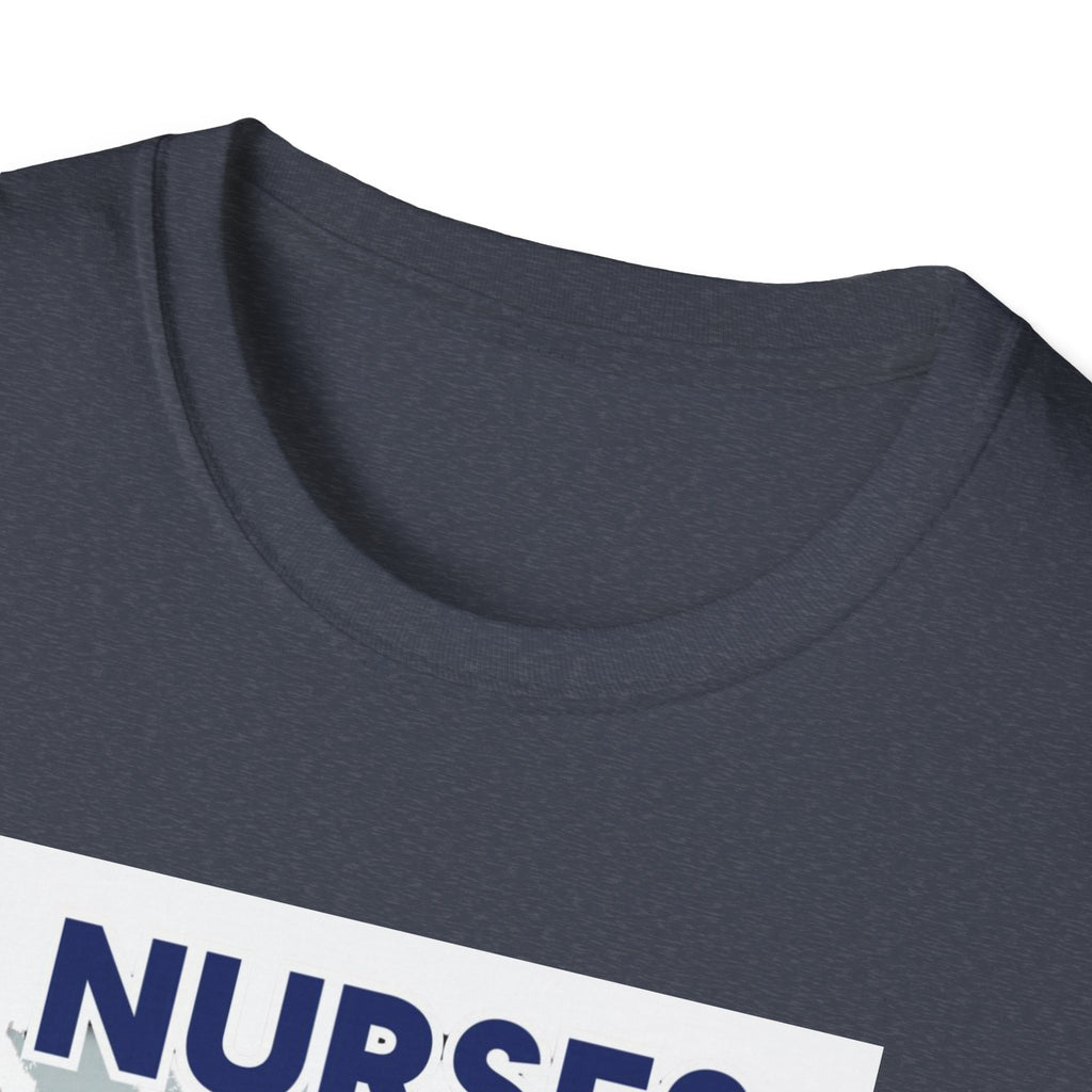 Unisex Lightweight fabric T-Shirt - Nurses For Healing The Nation (front) - Nurses Standing Up For Humanity (back) - 100% ring-spun cotton - NFH-T-G64000