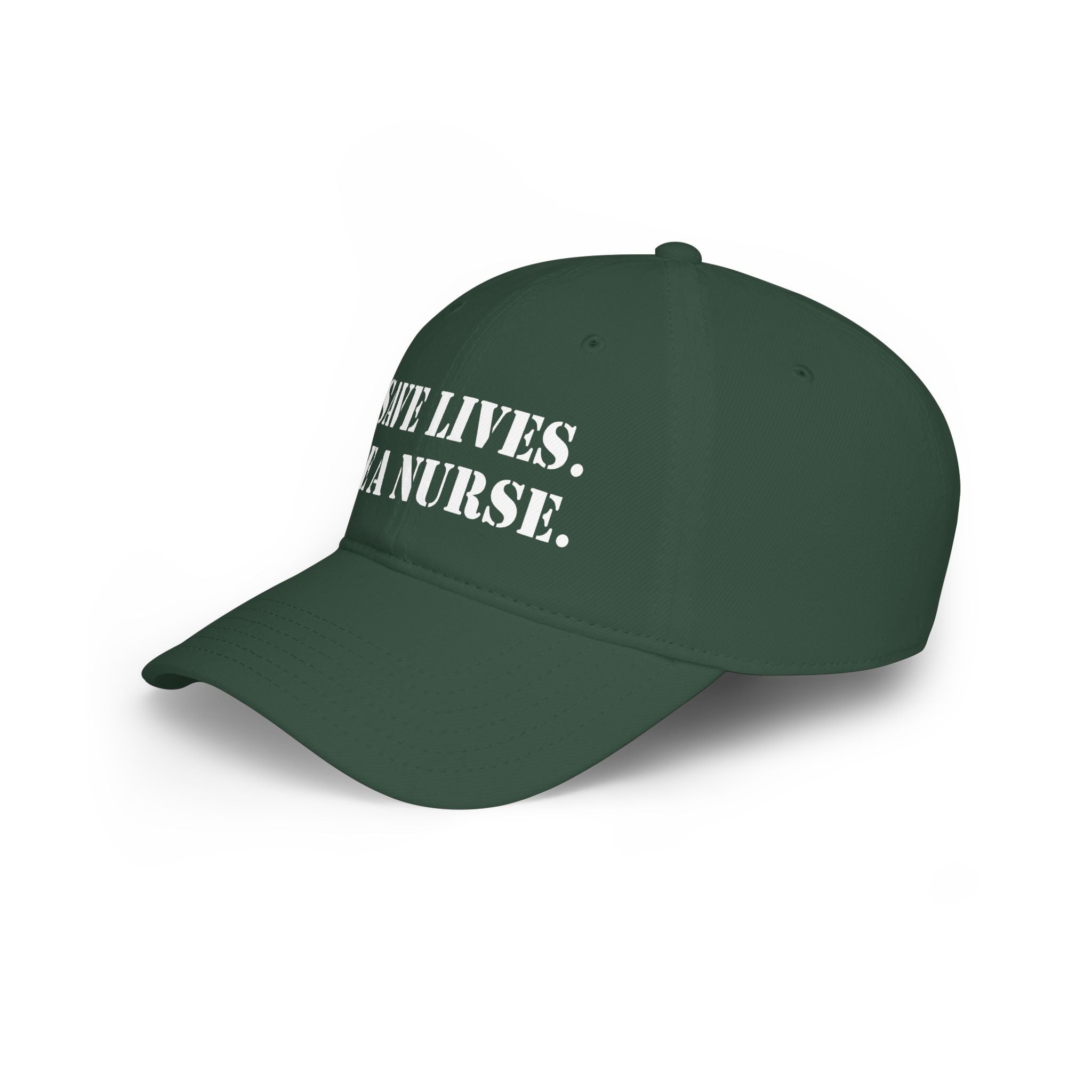 Unisex Baseball Cap - Save Lives Be A Nurse (front) - 100% Cotton Twill - SLA-B-18-253