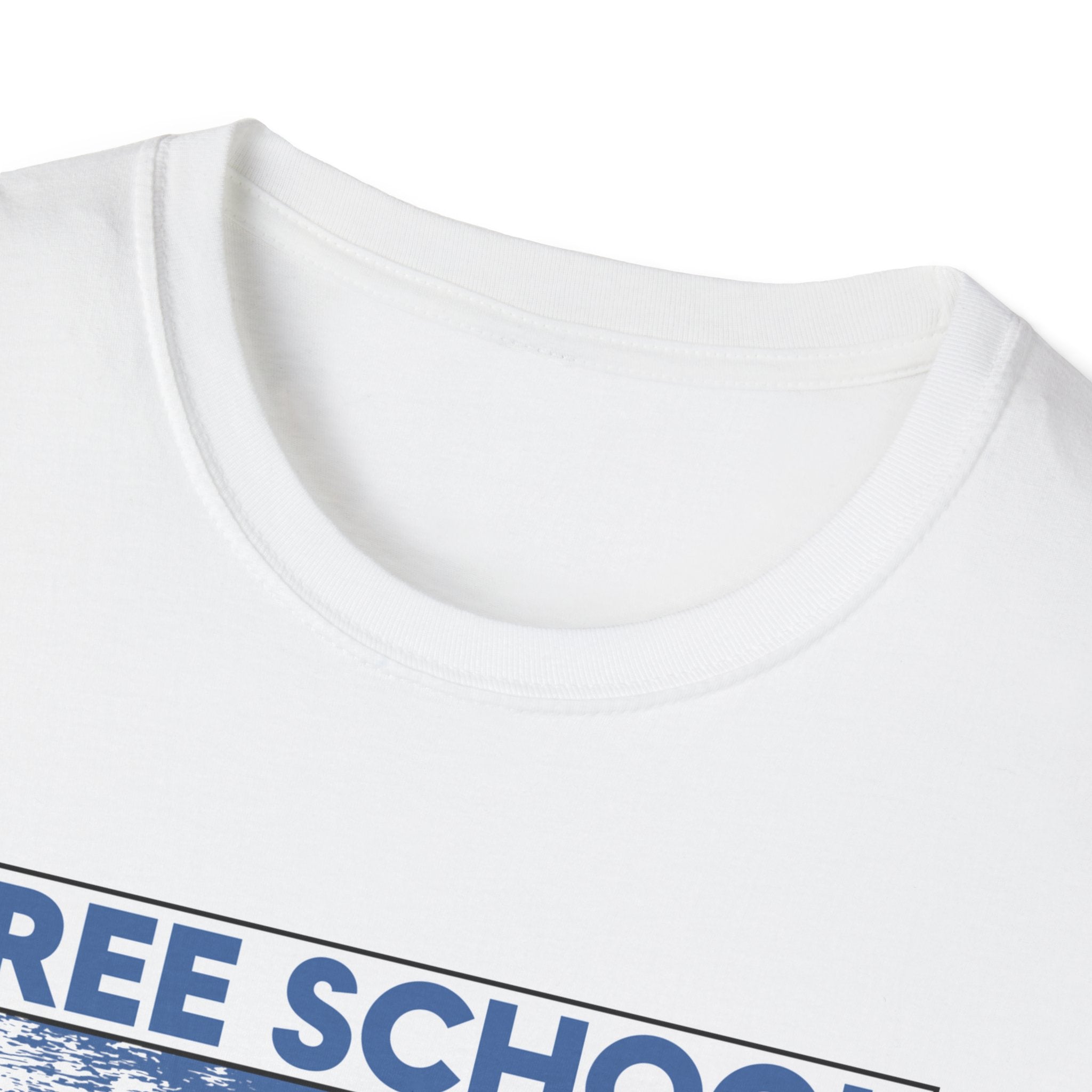 Unisex Lightweight fabric T-Shirt - Free School Lunches For All (front) - Nurses Against The Rich Starving The Poor (back) - 100% ring-spun cotton - NAH-T-G64000
