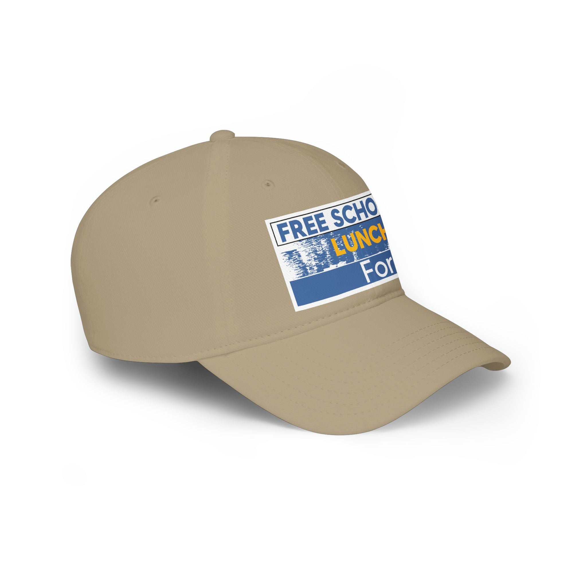 Unisex Baseball Cap - Free School Lunches For All (front) - 100% Cotton Twill - NAH-B-18-253