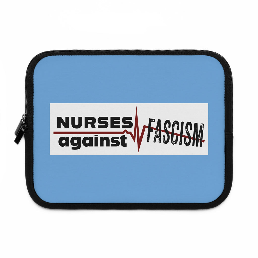 Laptop Sleeve - Nurses Against Fascism (front) - Smooth neoprene - NAF-LS-01