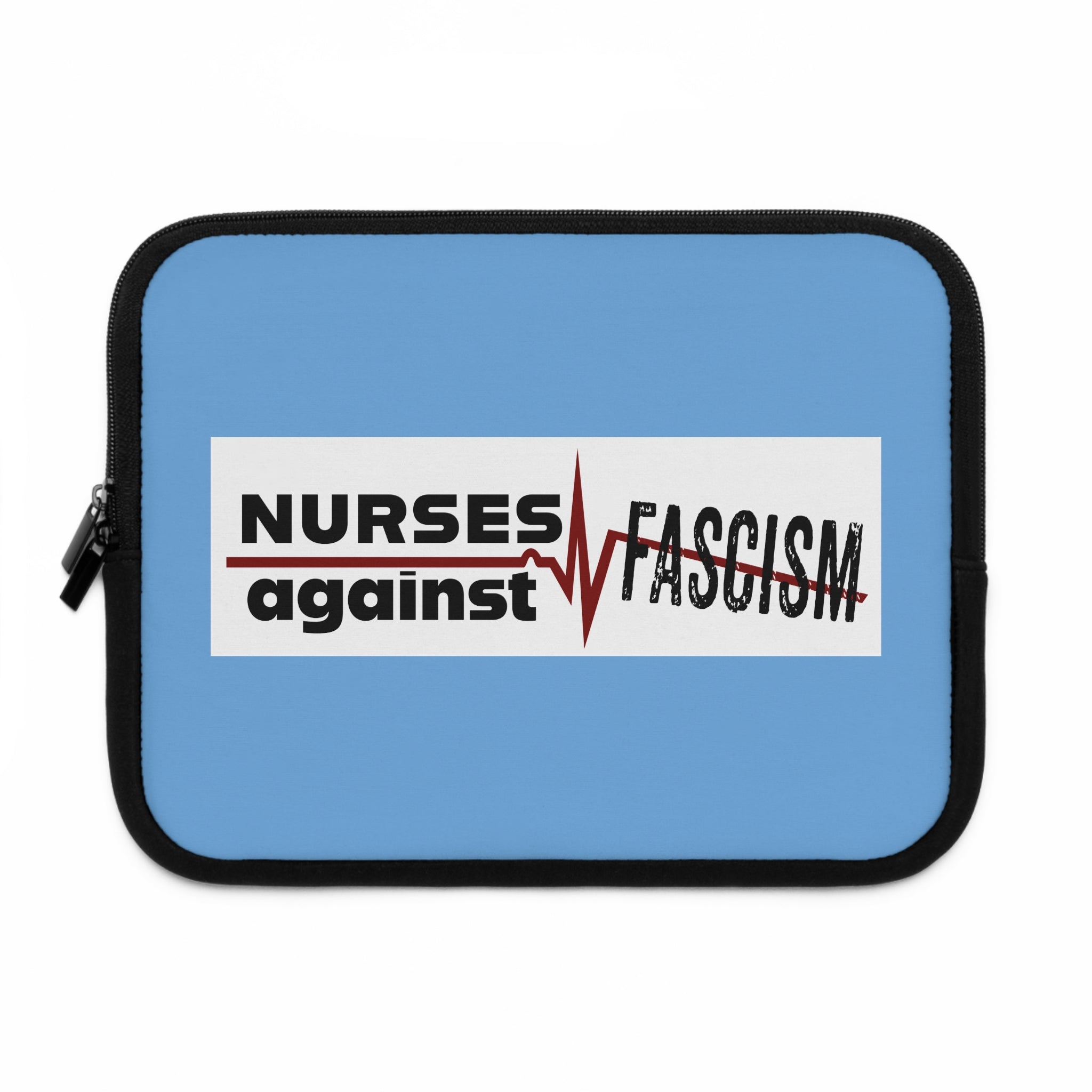 Laptop Sleeve - Nurses Against Fascism (front) - Smooth neoprene - NAF-LS-01