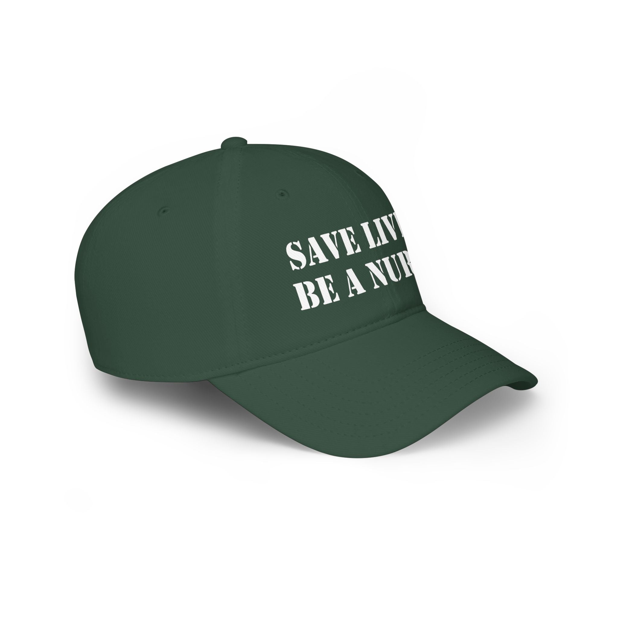 Unisex Baseball Cap - Save Lives Be A Nurse (front) - 100% Cotton Twill - SLA-B-18-253