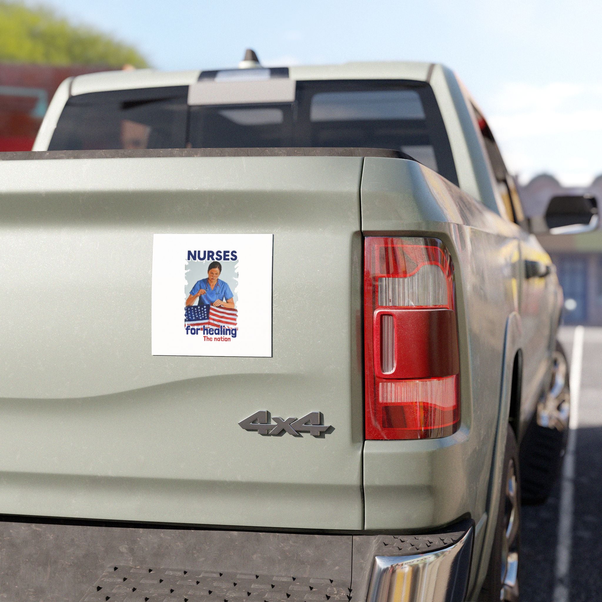 Car Magnets - Nurses For Healing The Nation (front) - Magnetic White base and matte finish - NFH-CA-01