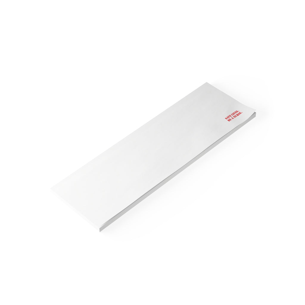Post-it® Note Pads - Save Lives Be A Nurse (front) - 75.2 gsm white uncoated paper - SLM-NP-3M