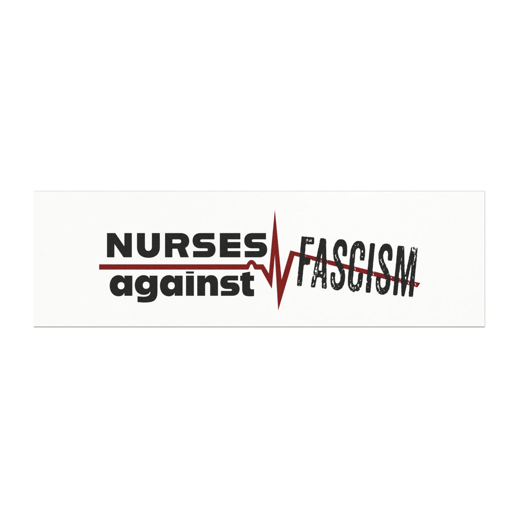 Car Magnet - Nurses Against Fascism (front) - Magnetic White base and matte finish - NAF-CA-01