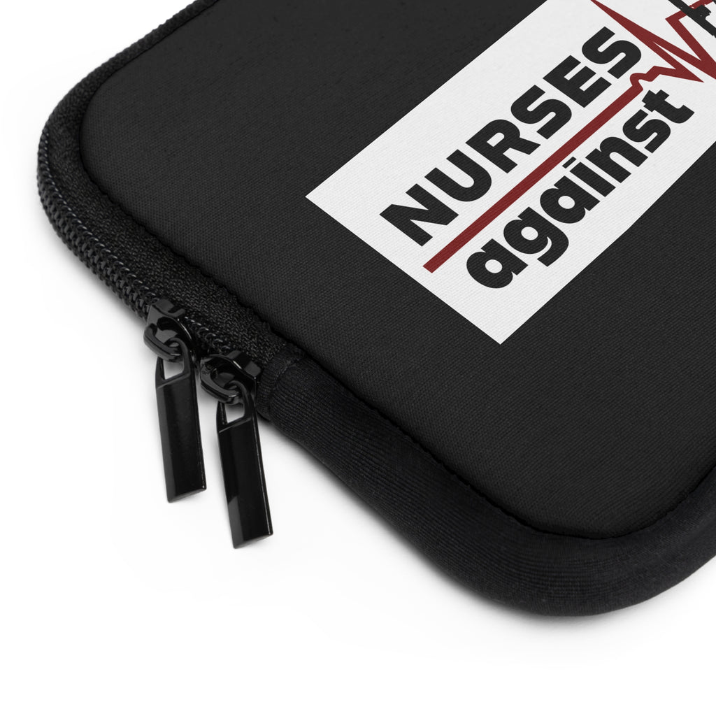 Laptop Sleeve - Nurses Against Fascism (front) - Smooth neoprene - NAF-LS-01
