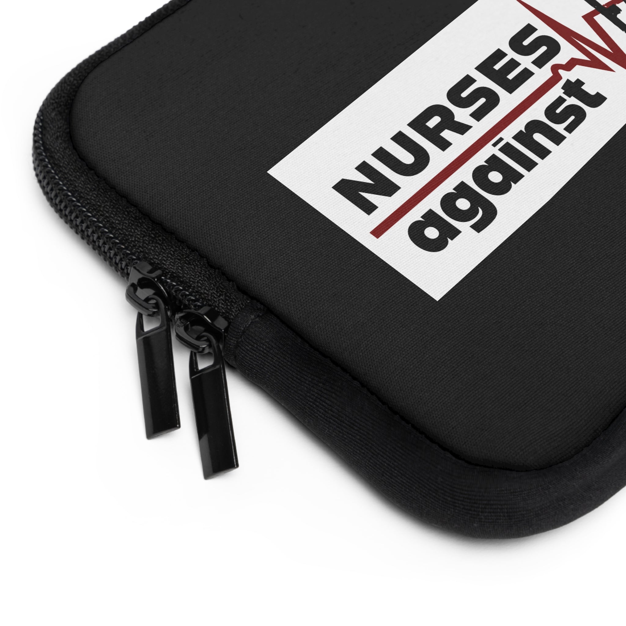 Laptop Sleeve - Nurses Against Fascism (front) - Smooth neoprene - NAF-LS-01