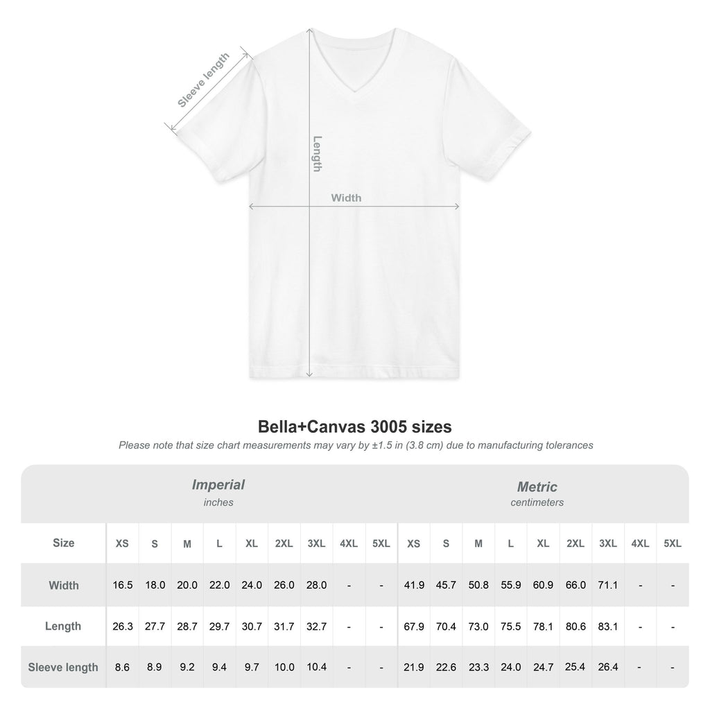 Unisex Lightweight fabric Jersey Short Sleeve V-Neck Tee - Free School Lunches For All (front) - Nurses Against The Rich Starving The Poor (back) - 100% cotton fabric - NAH-V-BC3005