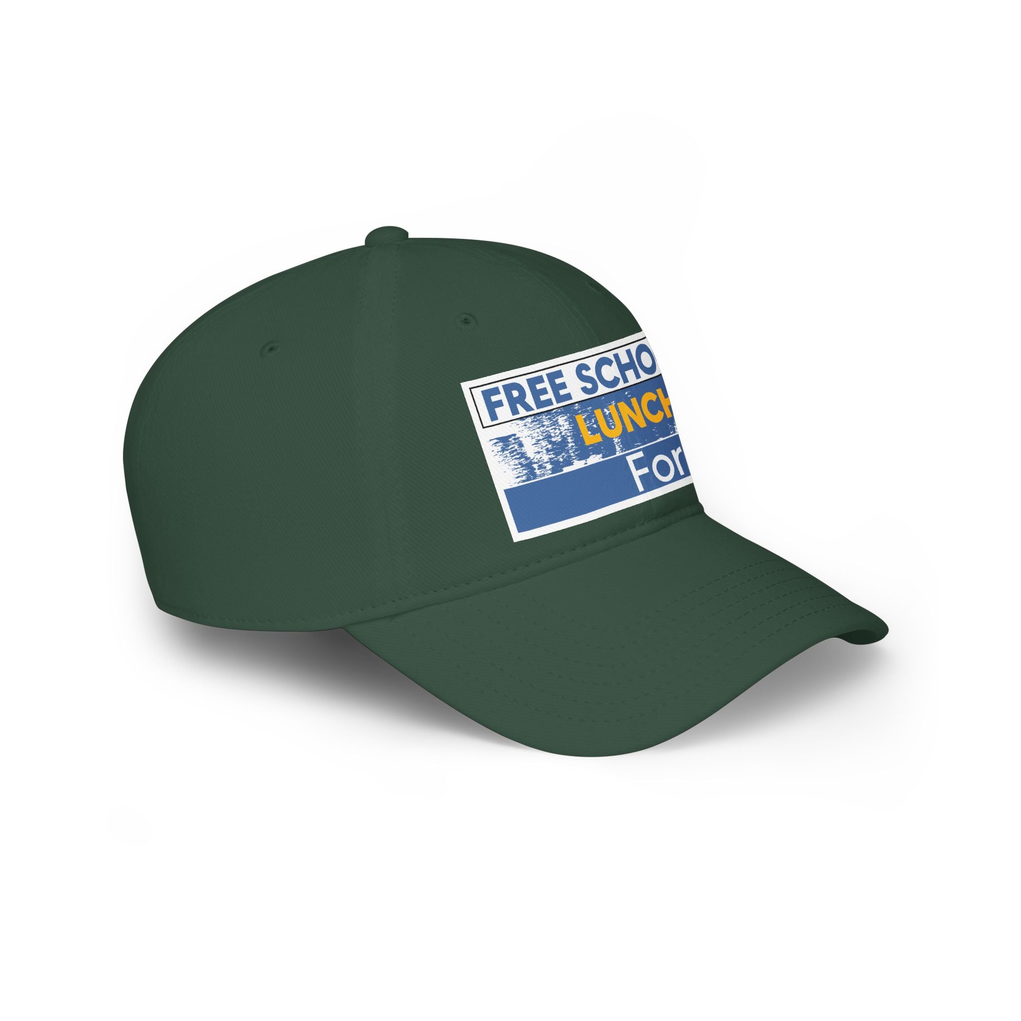 Unisex Baseball Cap - Free School Lunches For All (front) - 100% Cotton Twill - NAH-B-18-253
